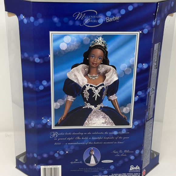 African American Millennium Princess Barbie “Happy New Year 2000” Mattel 23995 - Picture 3 of 4